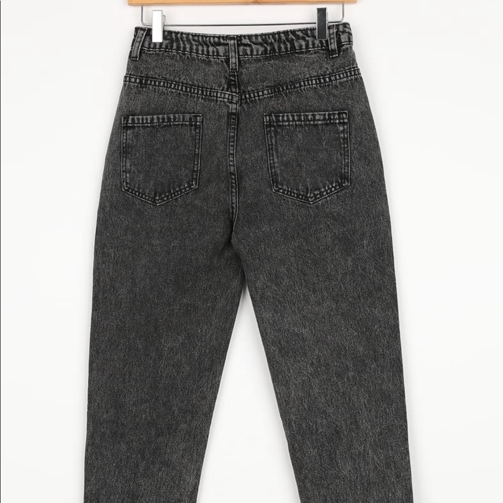 Lulus Precision Washed Black High Rise Cropped - Picture 7 of 9